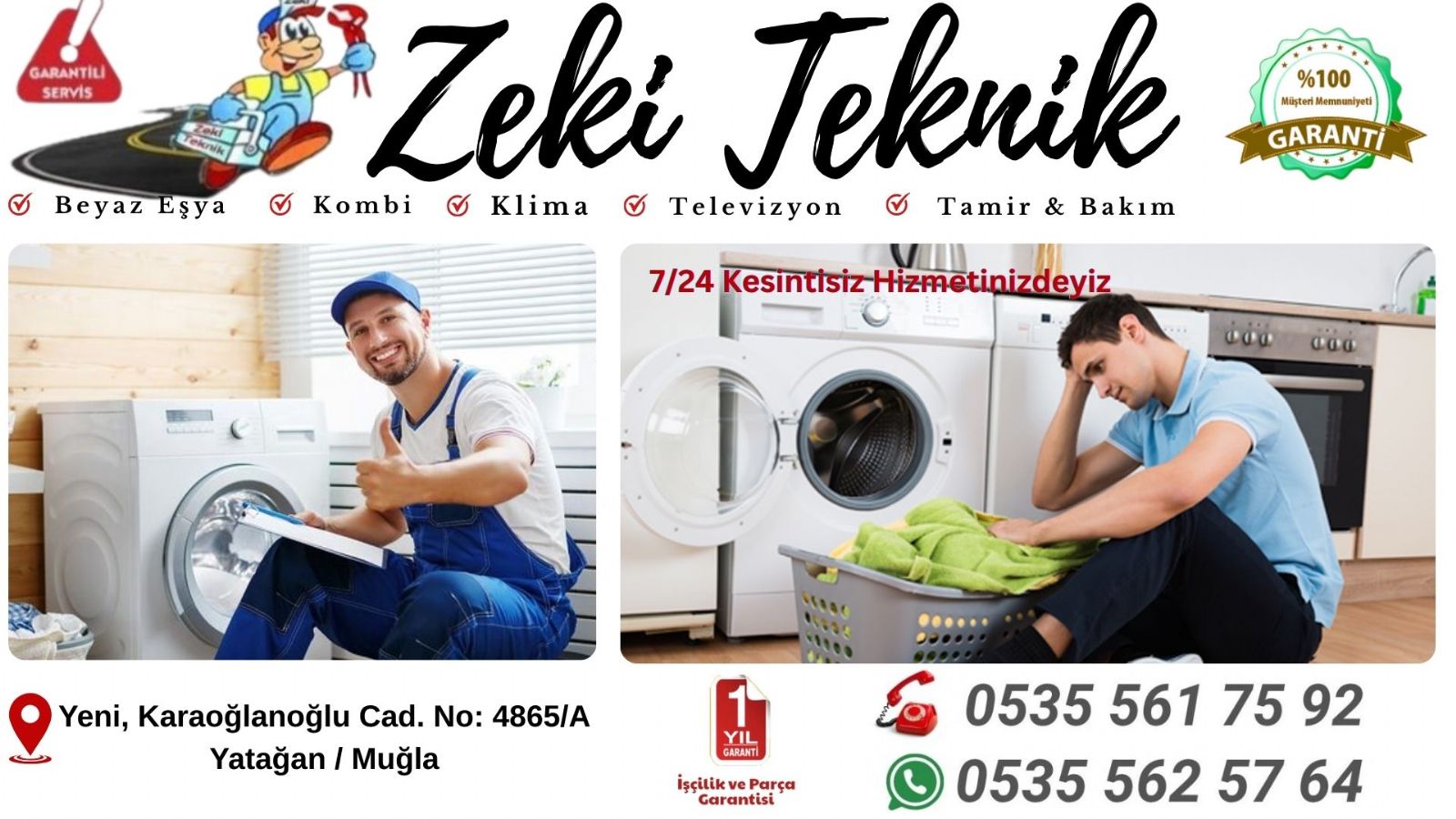 Yatağan Çamaşır Makinesi Tamircisi 